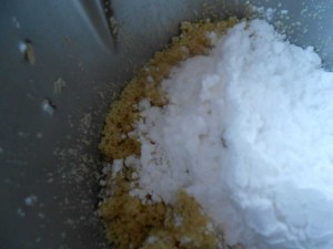 Pudriges Erythritol für zuckerfreies Marzipan